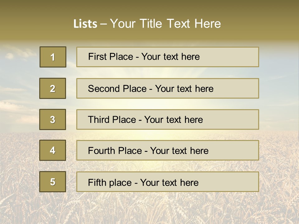 Cloudscape Field Ear PowerPoint Template