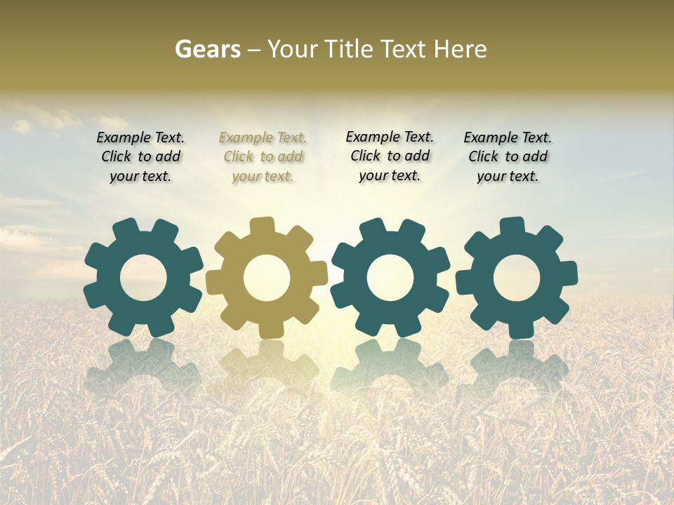 Cloudscape Field Ear PowerPoint Template