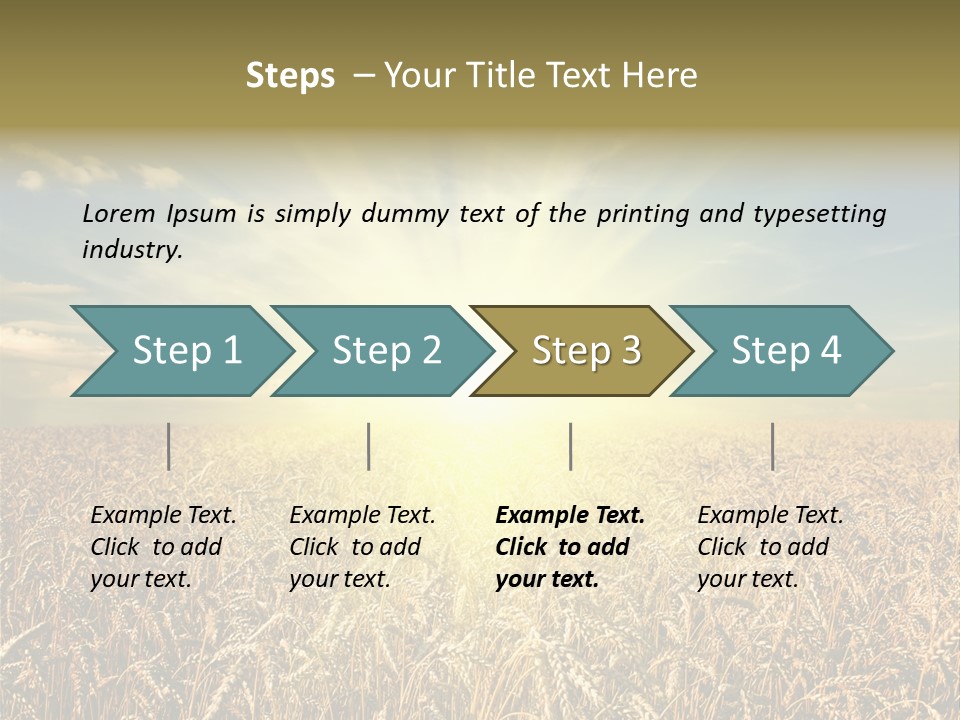 Cloudscape Field Ear PowerPoint Template