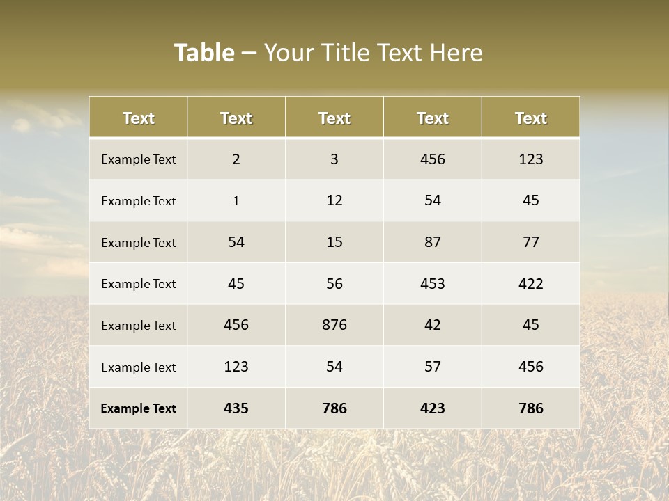 Cloudscape Field Ear PowerPoint Template