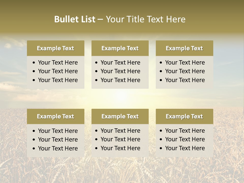Cloudscape Field Ear PowerPoint Template