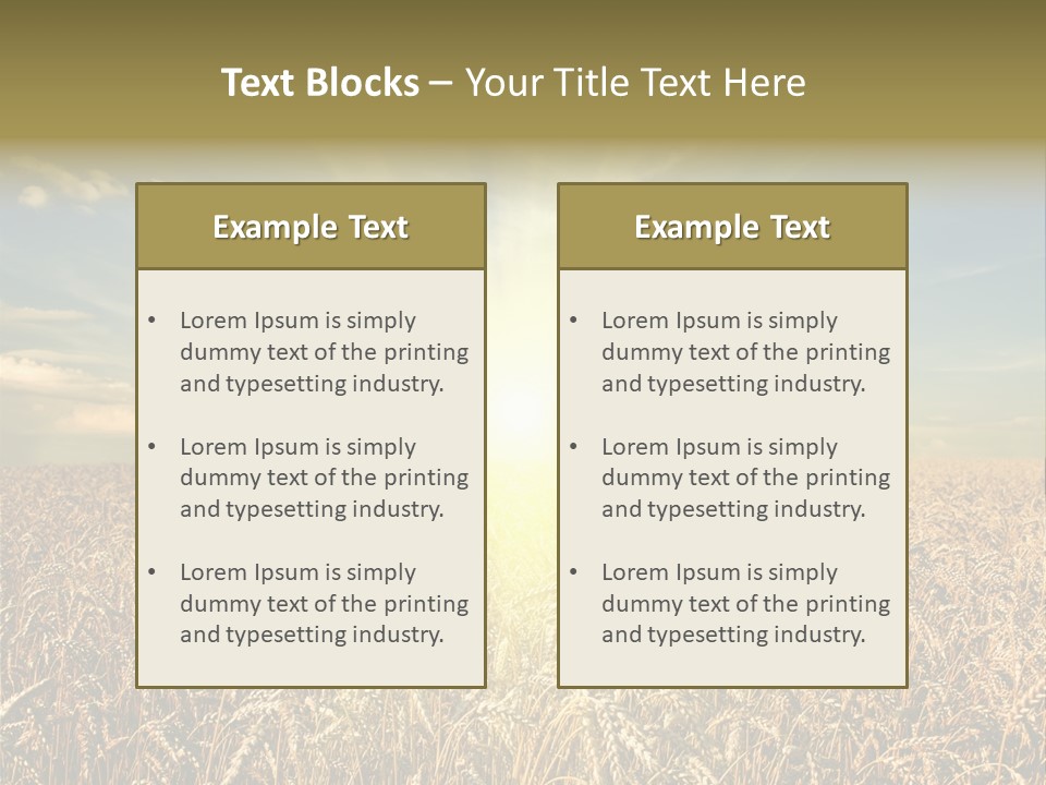Cloudscape Field Ear PowerPoint Template