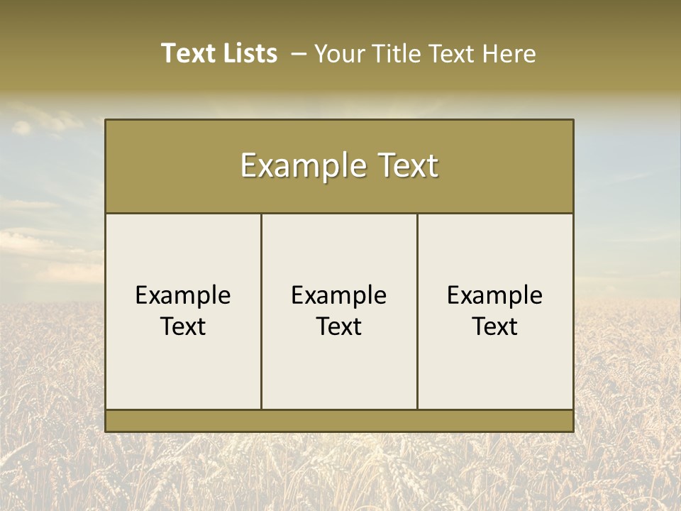 Cloudscape Field Ear PowerPoint Template