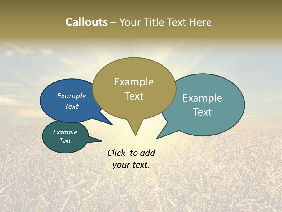 Cloudscape Field Ear PowerPoint Template