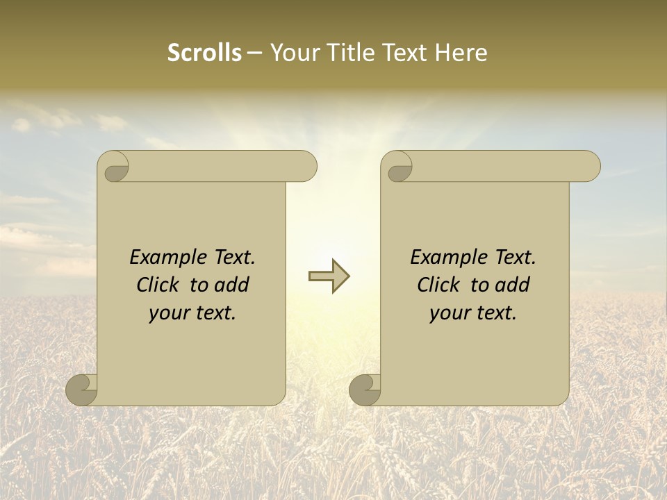Cloudscape Field Ear PowerPoint Template