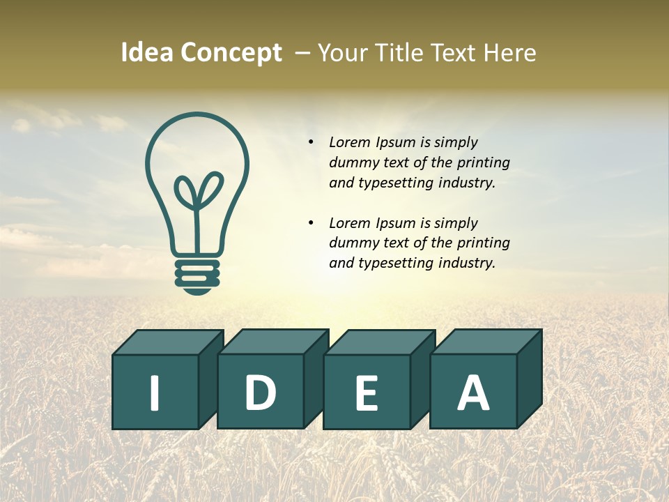 Cloudscape Field Ear PowerPoint Template