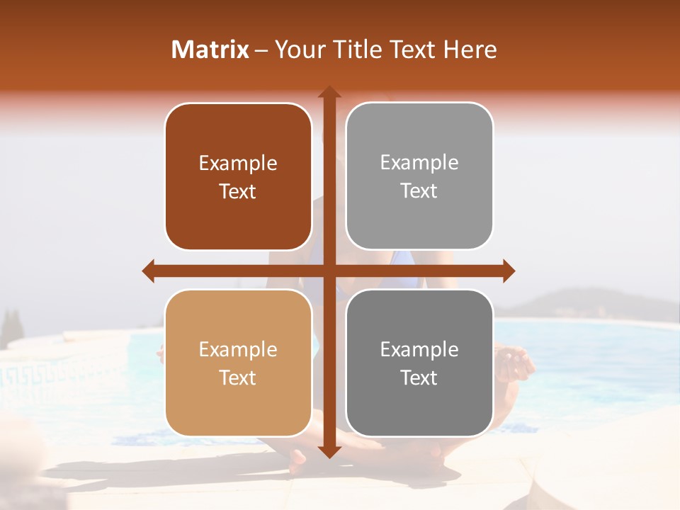 Yoga Ocean Happy PowerPoint Template