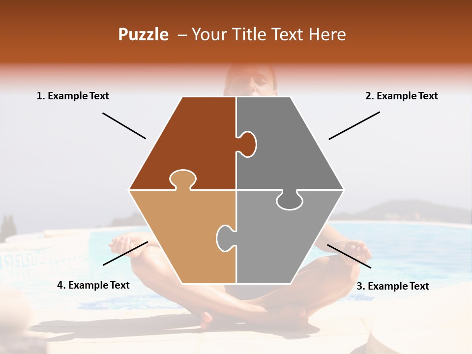 Yoga Ocean Happy PowerPoint Template