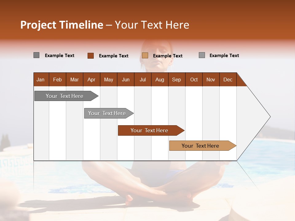 Yoga Ocean Happy PowerPoint Template