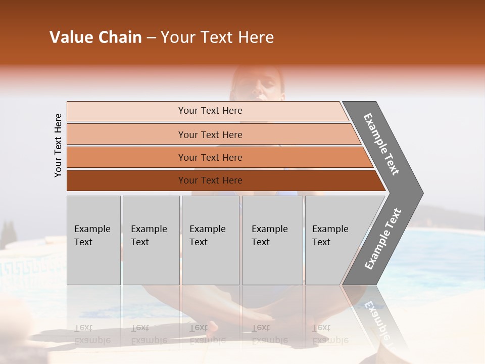 Yoga Ocean Happy PowerPoint Template