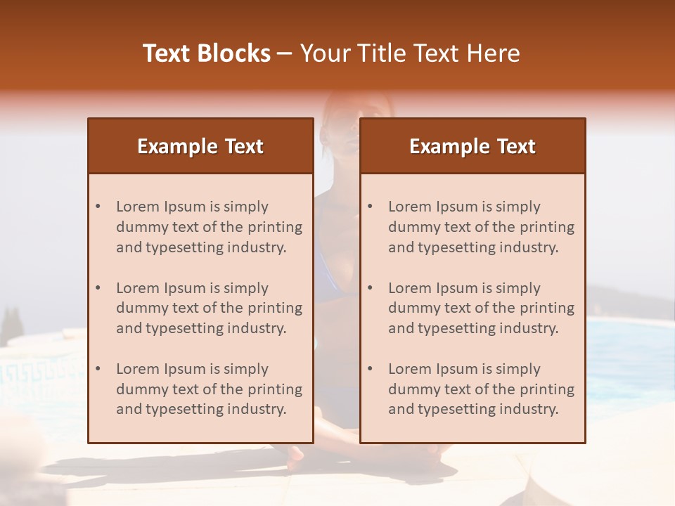 Yoga Ocean Happy PowerPoint Template