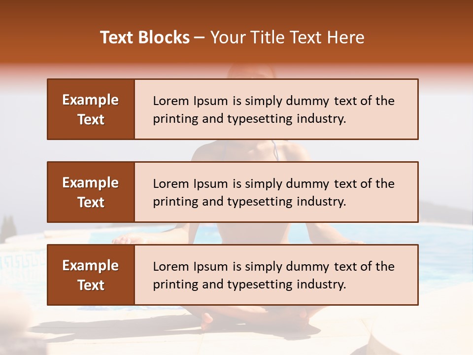 Yoga Ocean Happy PowerPoint Template