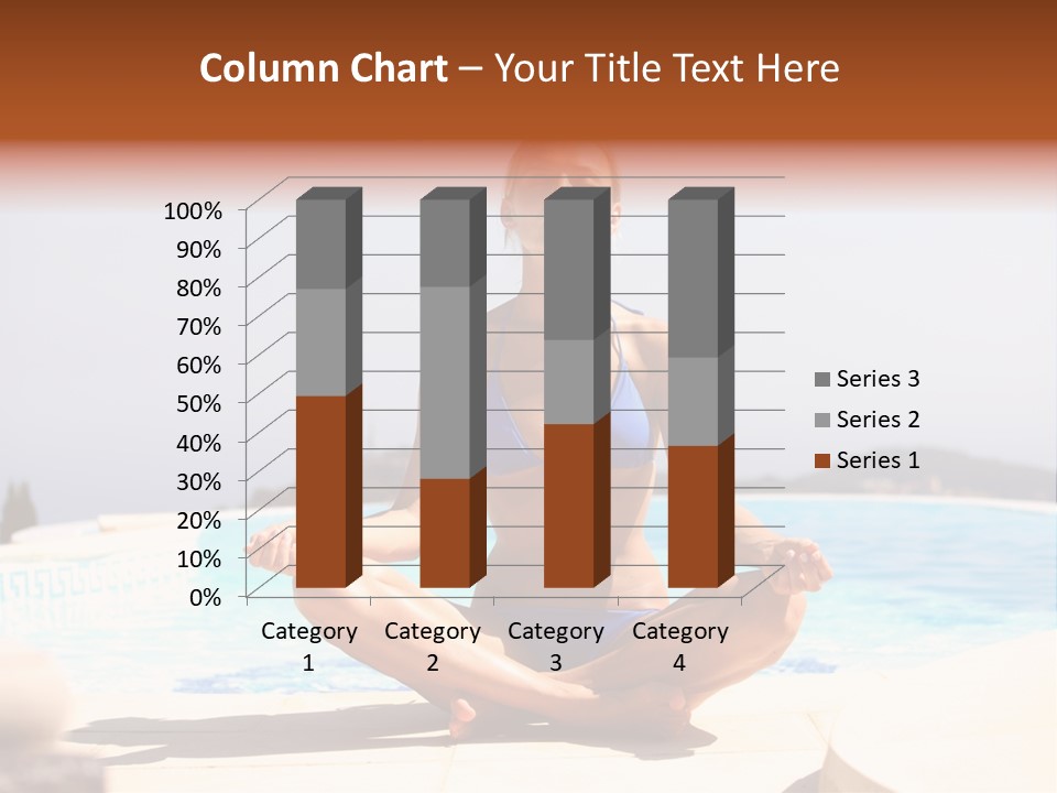 Yoga Ocean Happy PowerPoint Template