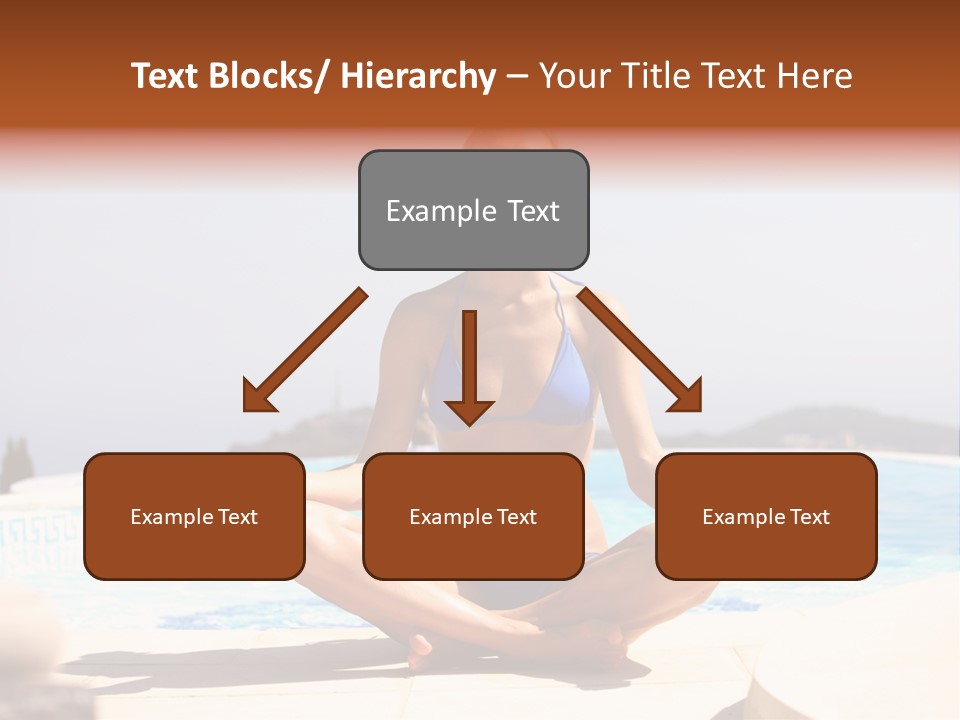 Yoga Ocean Happy PowerPoint Template