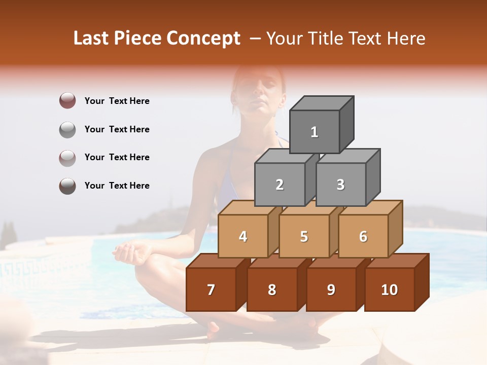 Yoga Ocean Happy PowerPoint Template