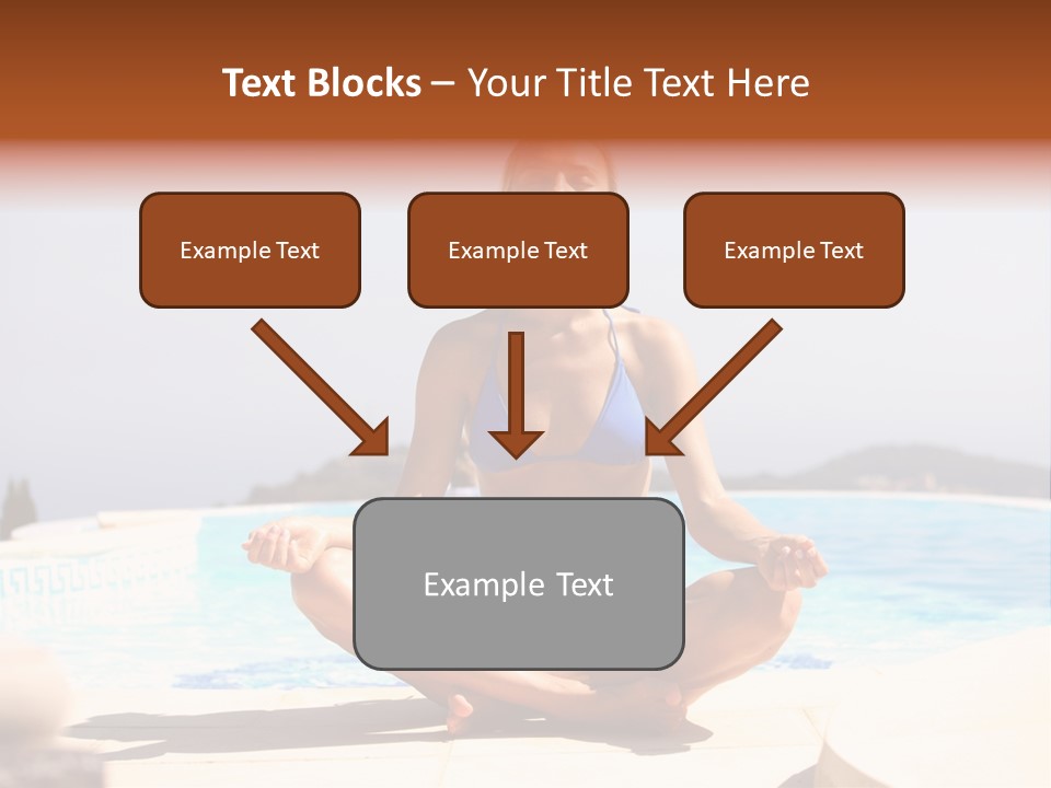 Yoga Ocean Happy PowerPoint Template