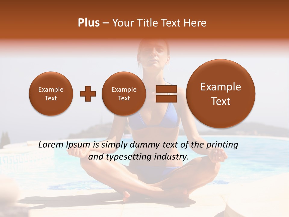 Yoga Ocean Happy PowerPoint Template
