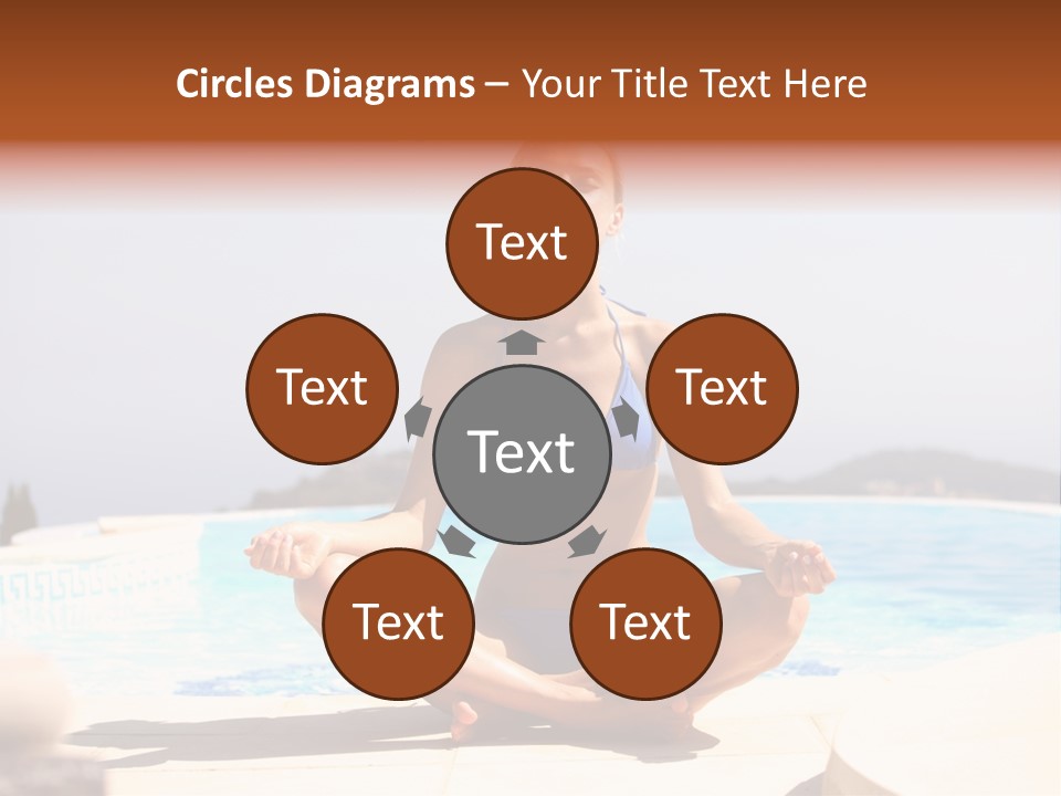 Yoga Ocean Happy PowerPoint Template