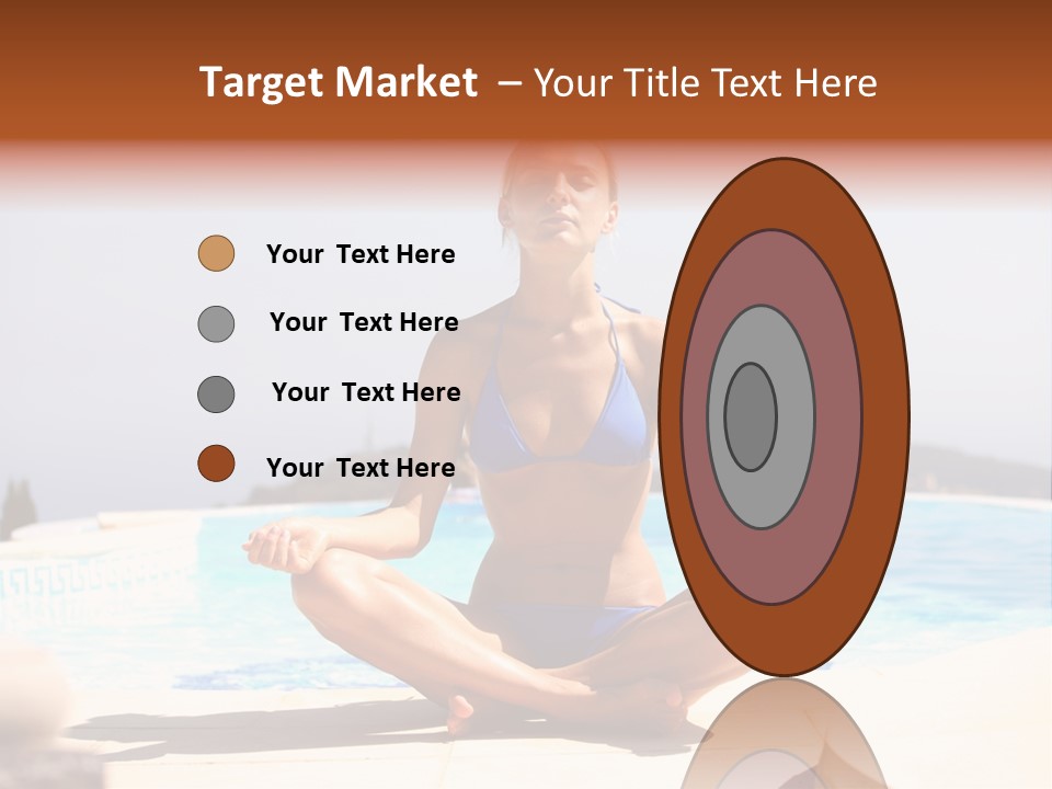 Yoga Ocean Happy PowerPoint Template
