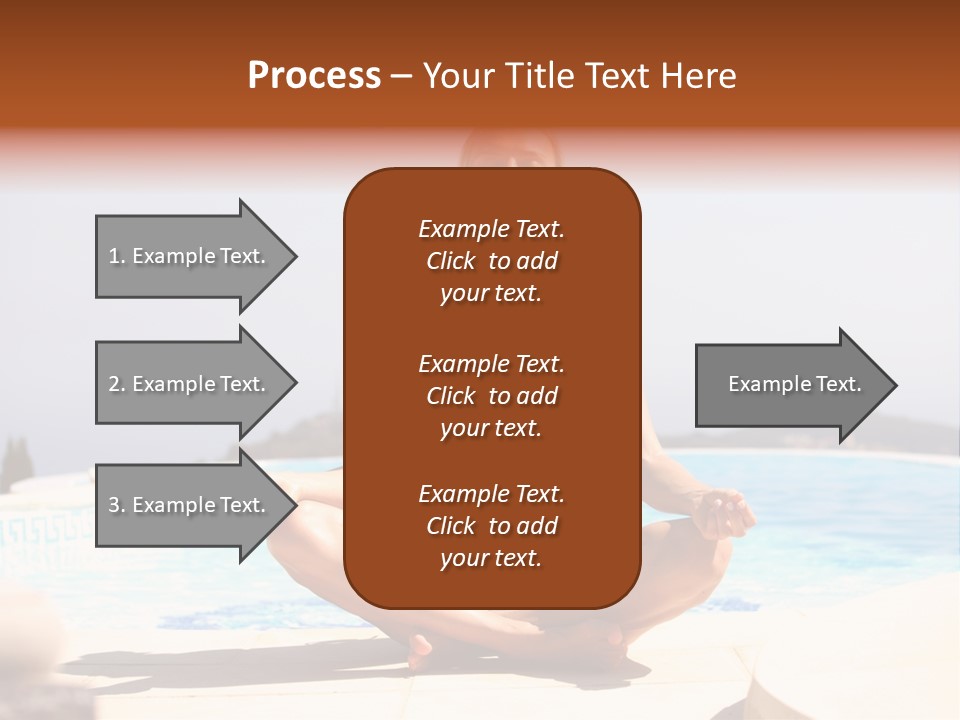 Yoga Ocean Happy PowerPoint Template