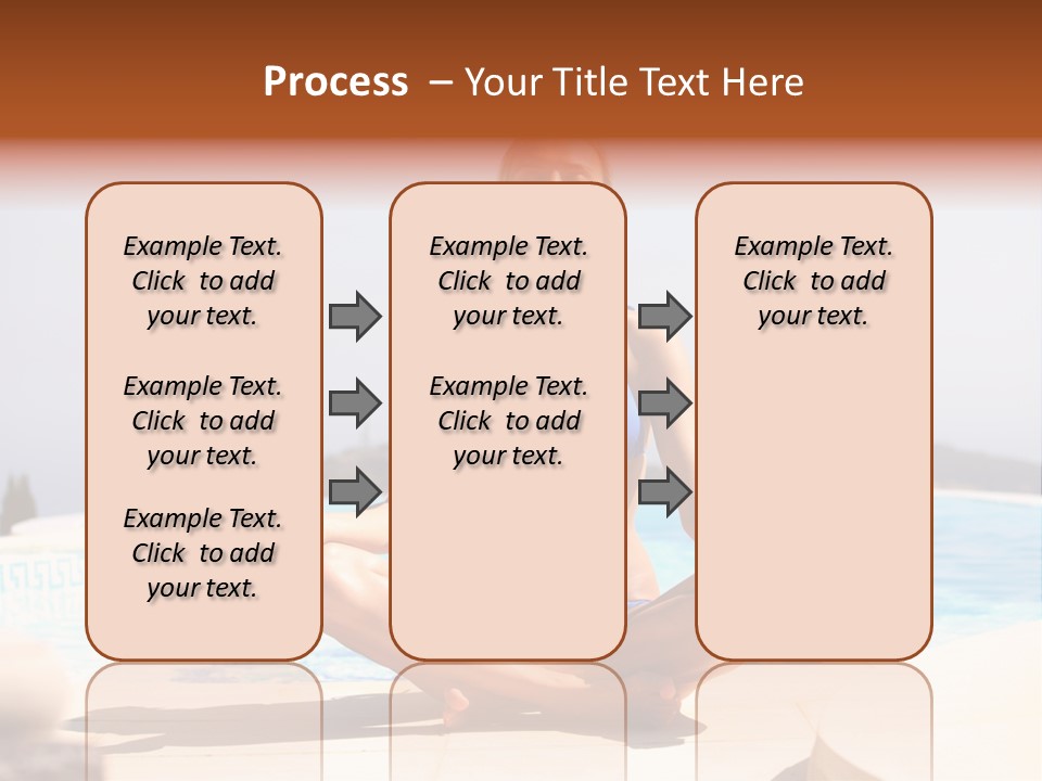 Yoga Ocean Happy PowerPoint Template