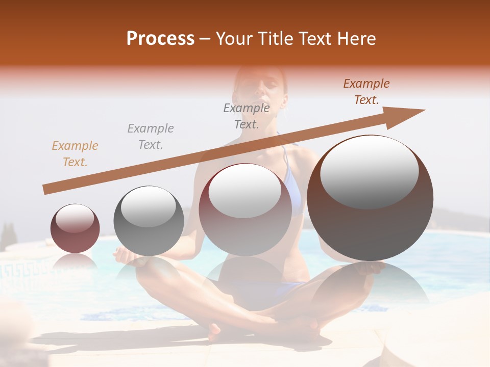 Yoga Ocean Happy PowerPoint Template