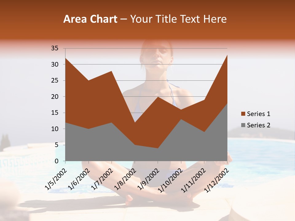 Yoga Ocean Happy PowerPoint Template