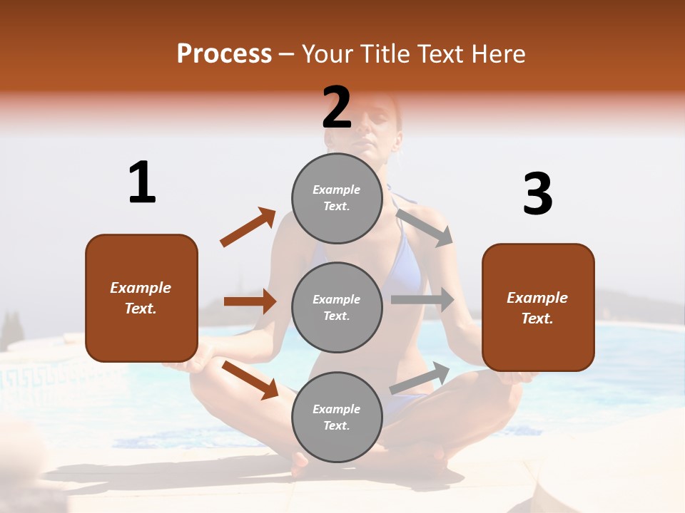 Yoga Ocean Happy PowerPoint Template