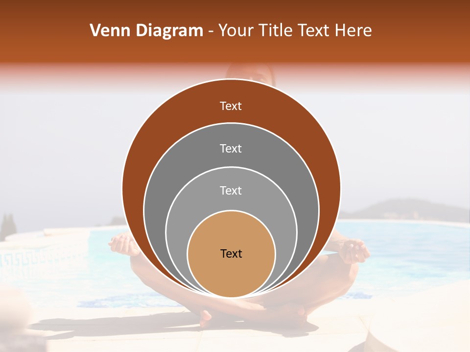 Yoga Ocean Happy PowerPoint Template