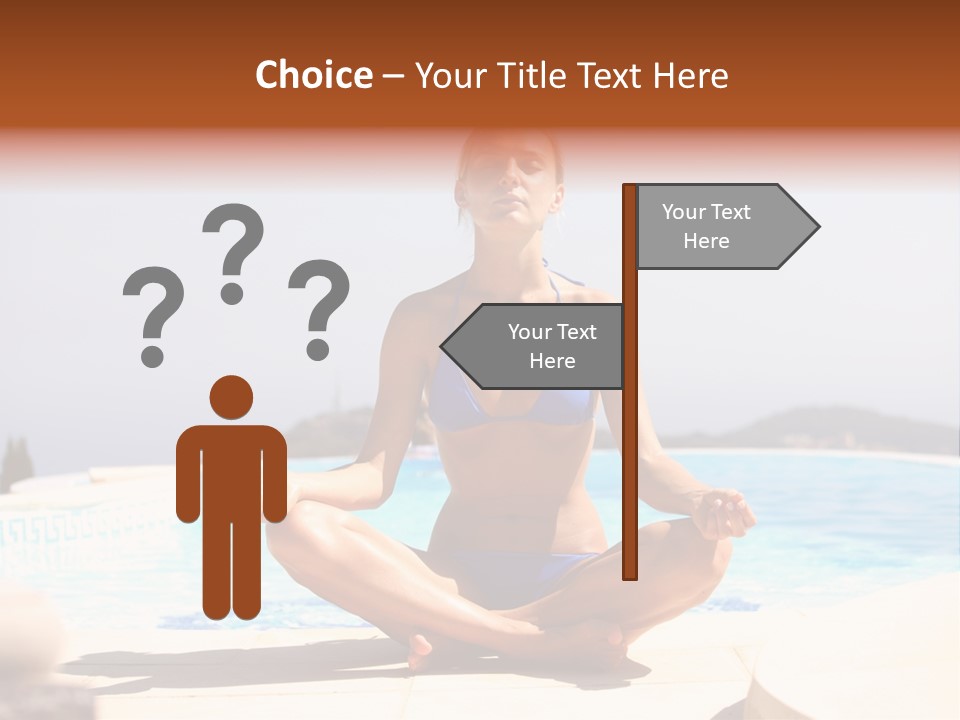 Yoga Ocean Happy PowerPoint Template