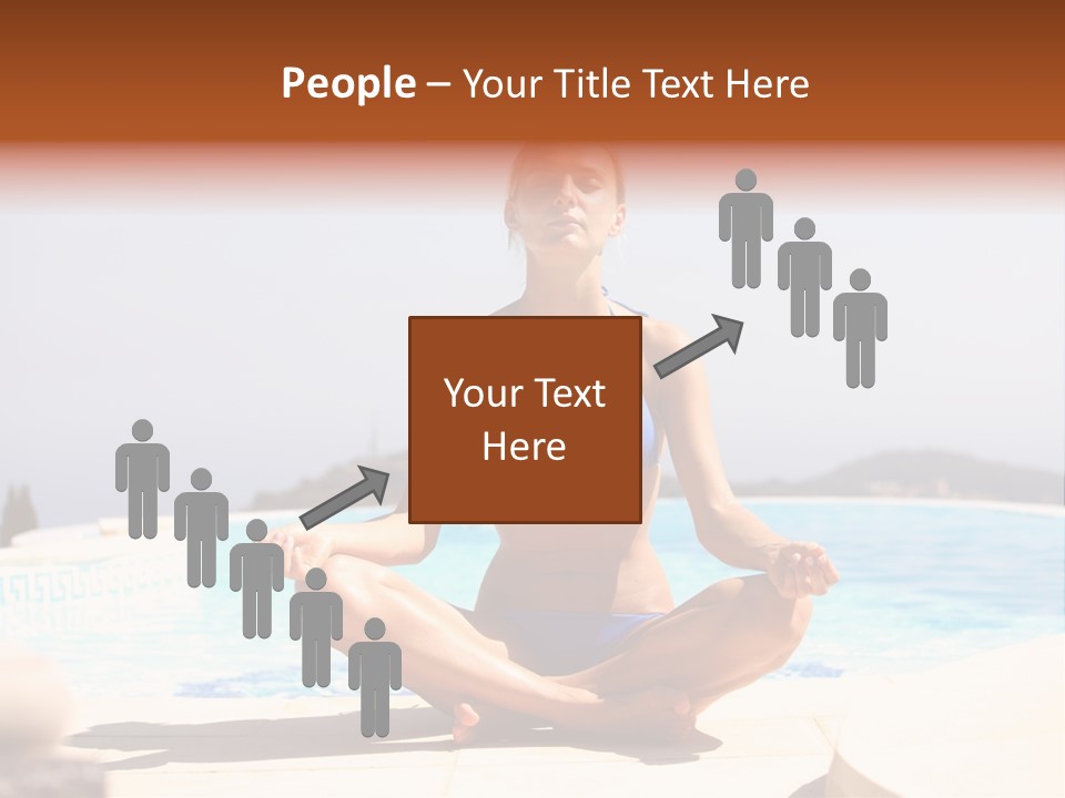 Yoga Ocean Happy PowerPoint Template