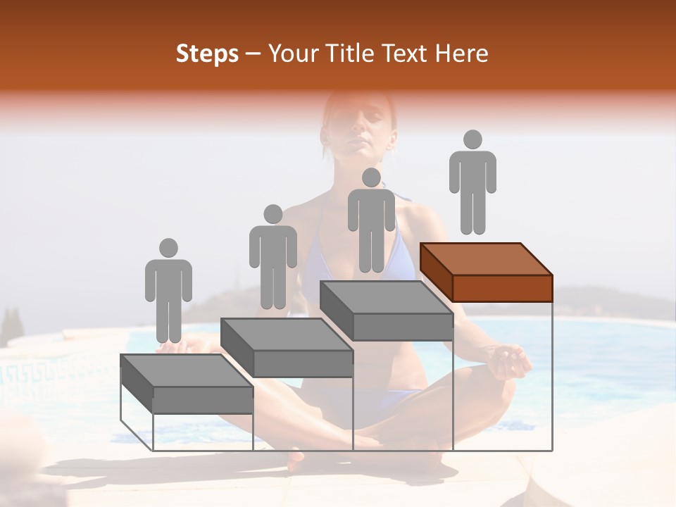 Yoga Ocean Happy PowerPoint Template