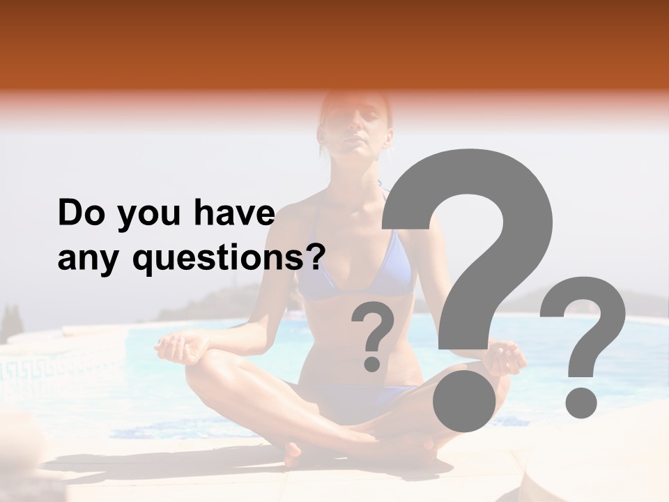 Yoga Ocean Happy PowerPoint Template