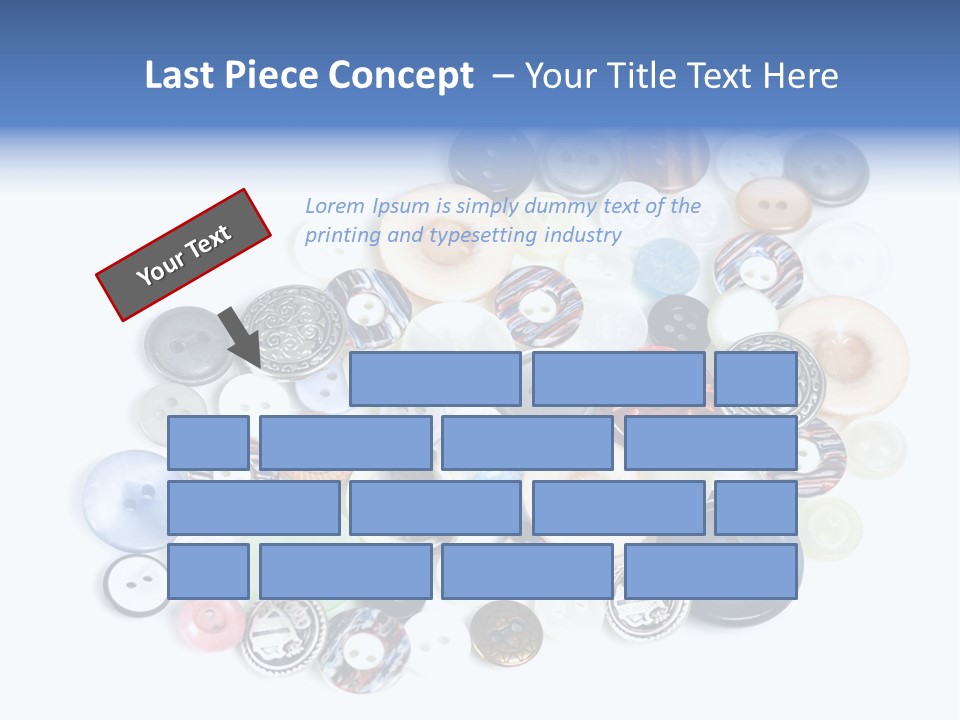 Push Key Drop PowerPoint Template