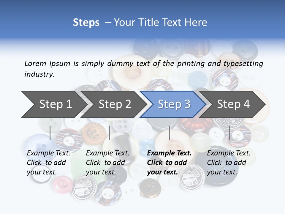 Push Key Drop PowerPoint Template