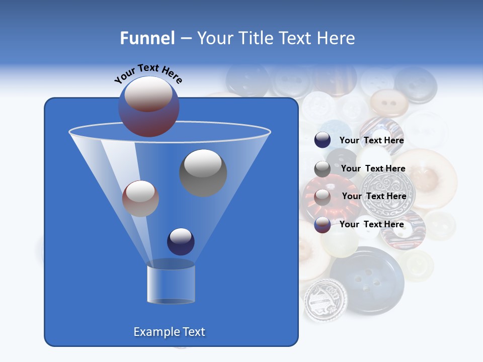 Push Key Drop PowerPoint Template