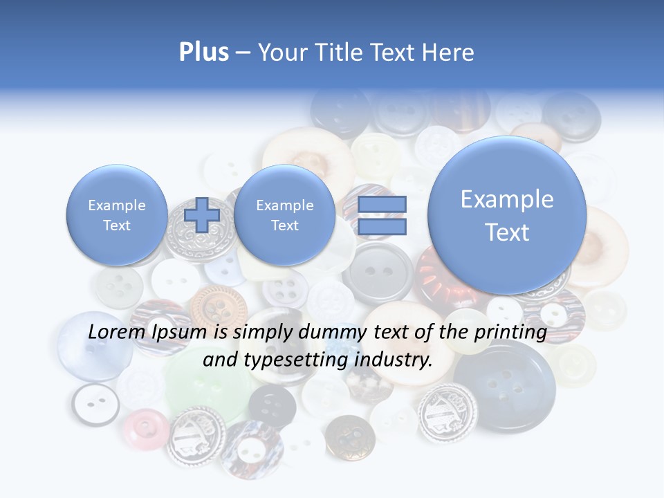 Push Key Drop PowerPoint Template