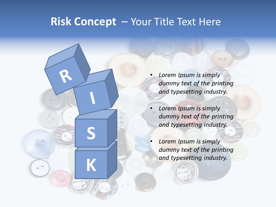 Push Key Drop PowerPoint Template