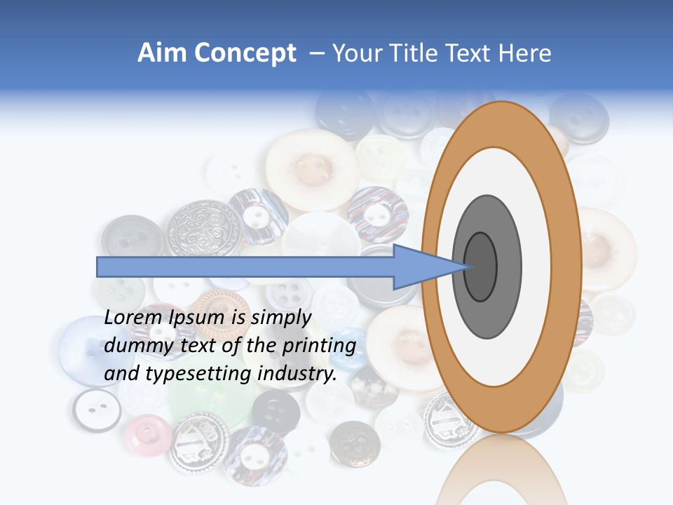 Push Key Drop PowerPoint Template