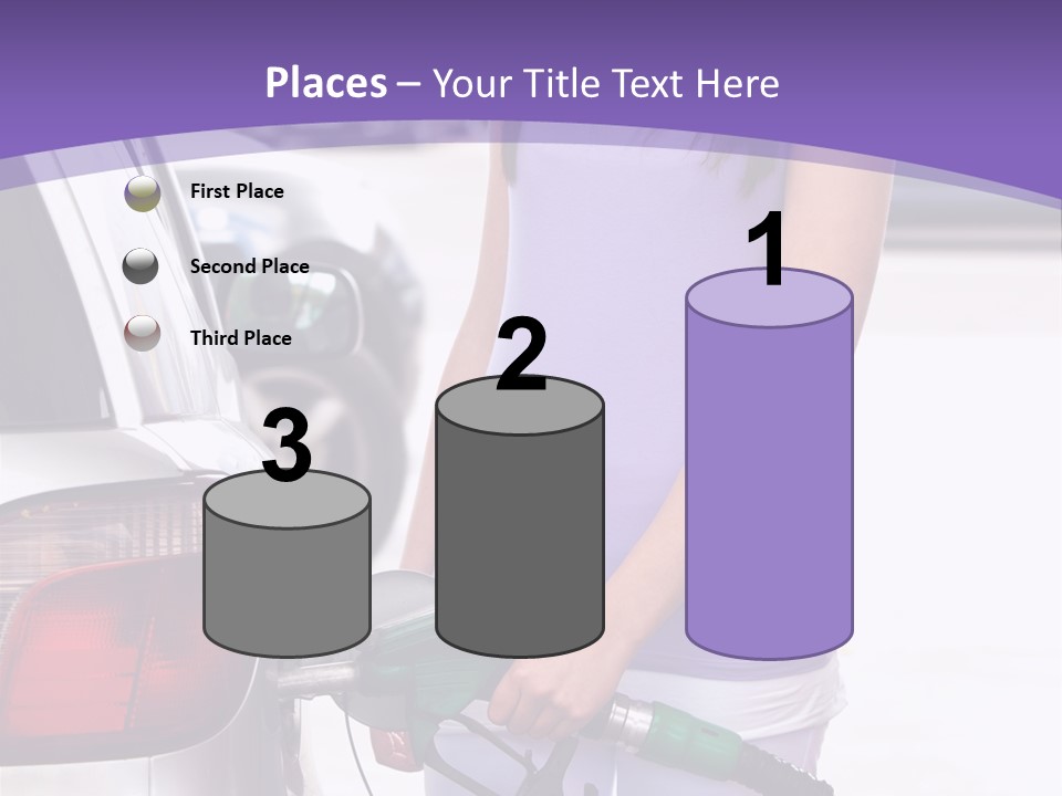 Petrol Travel Car PowerPoint Template