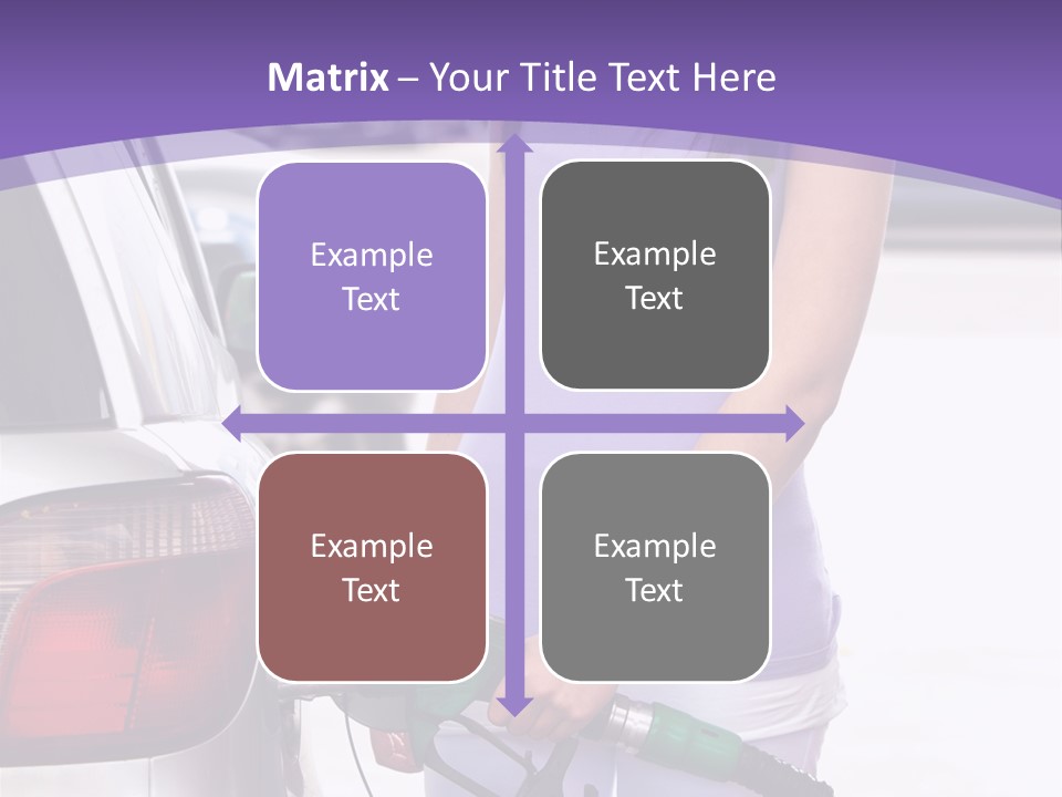 Petrol Travel Car PowerPoint Template