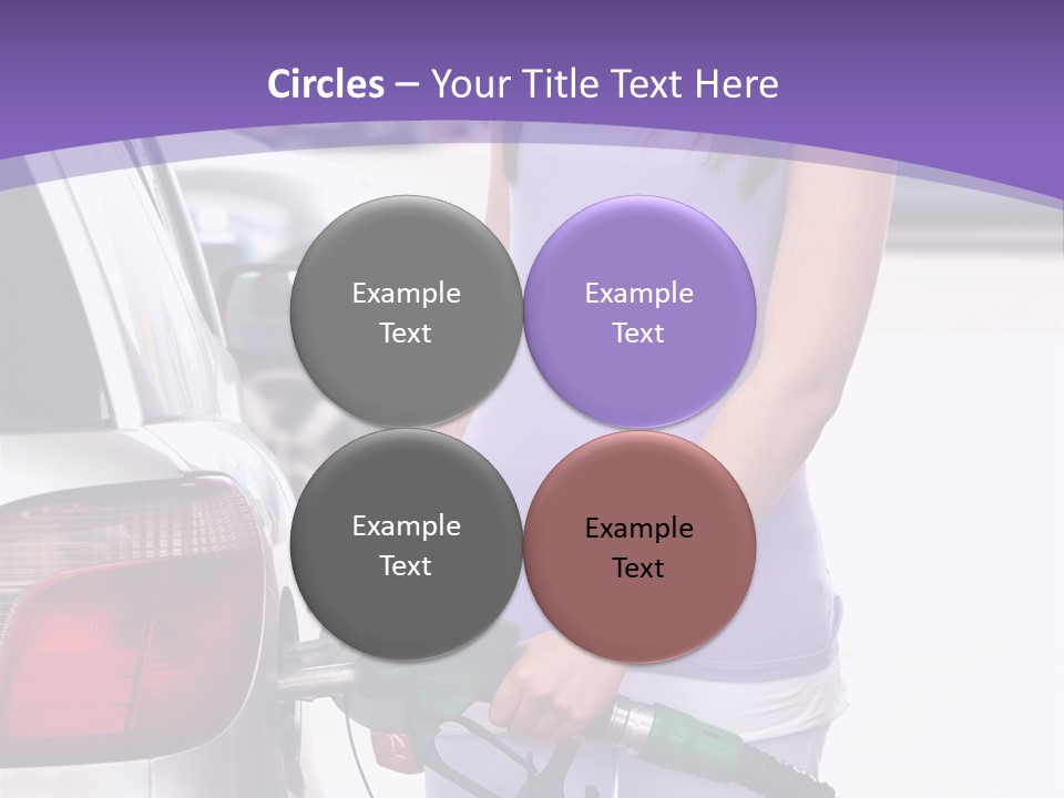 Petrol Travel Car PowerPoint Template