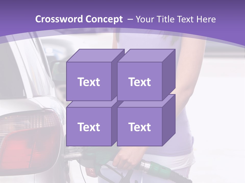 Petrol Travel Car PowerPoint Template