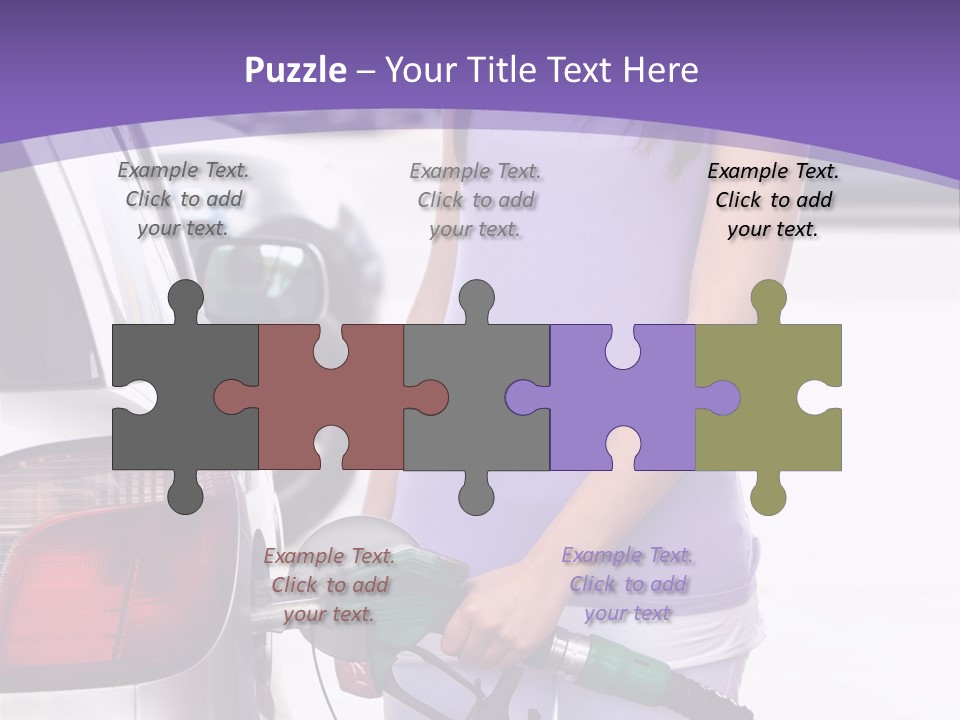 Petrol Travel Car PowerPoint Template