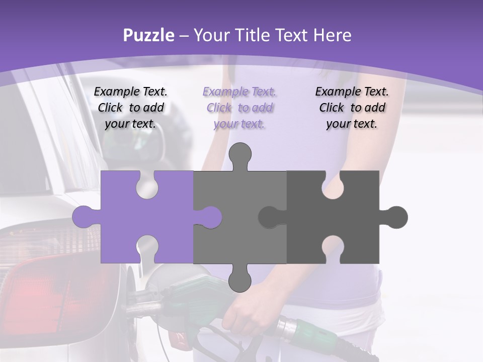 Petrol Travel Car PowerPoint Template