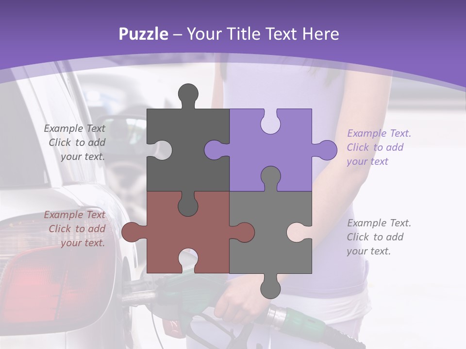 Petrol Travel Car PowerPoint Template