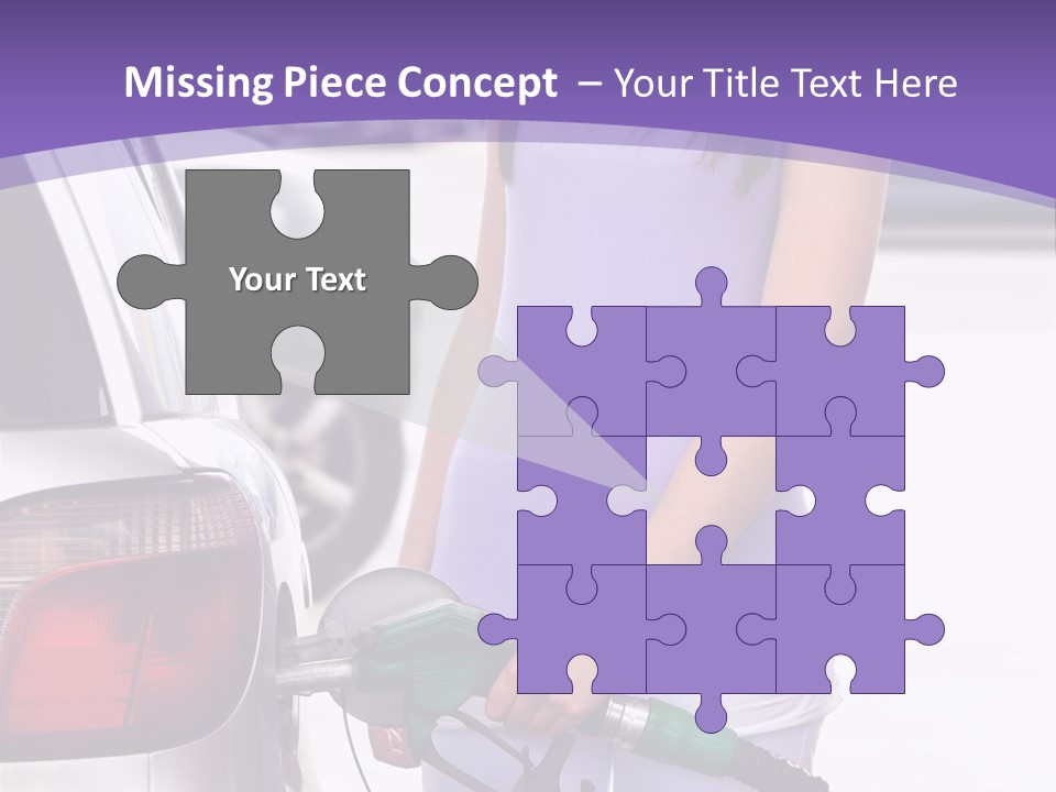 Petrol Travel Car PowerPoint Template