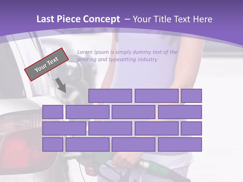 Petrol Travel Car PowerPoint Template