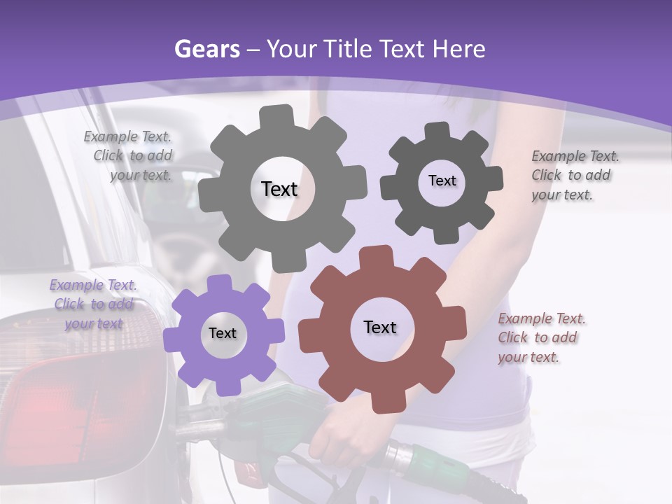 Petrol Travel Car PowerPoint Template