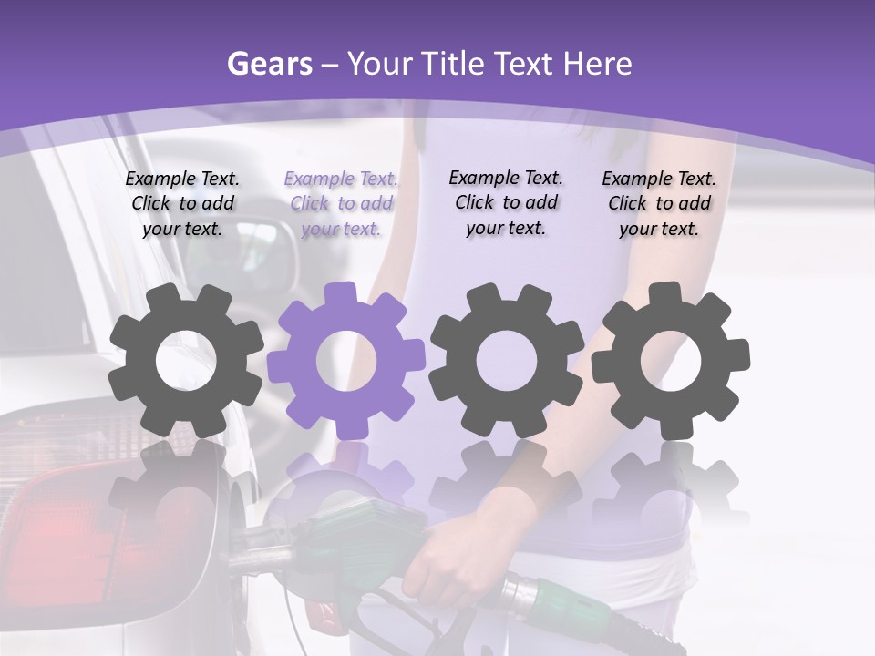 Petrol Travel Car PowerPoint Template